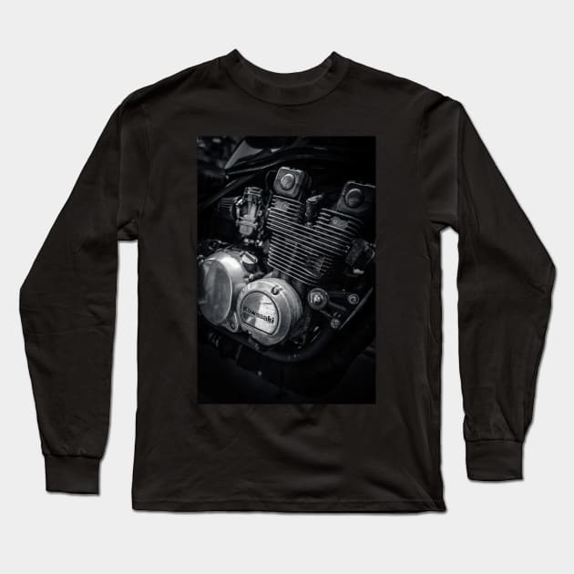 Kawasaki Motor Long Sleeve T-Shirt by Silver Linings